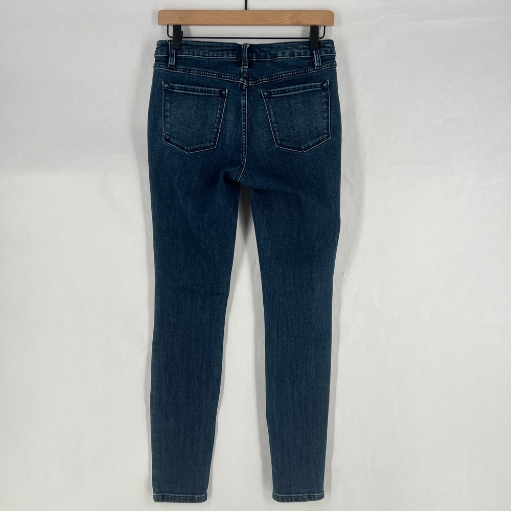 prAna Kara Skinny Jeans Womens 6/28 Blue Denim Organic Cotton Stretch Mid Rise - Picture 2 of 12